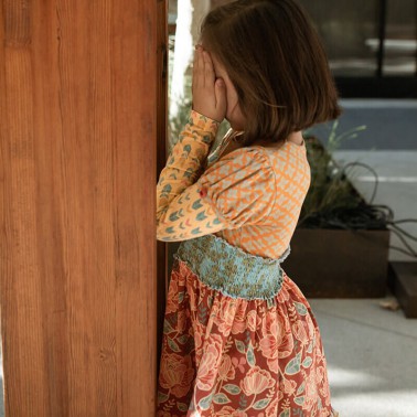 Vitage style floral dress for girls