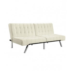 DHP Emily Splitback Futon, Vanilla