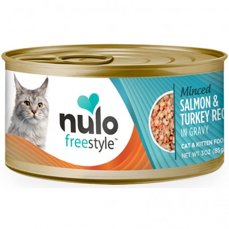 Nulo Freestyle Cat & Kitten Minced Salmon & Turkey Recipe in Gravy Canned Cat Food