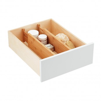 Wooden tray for eating utensils