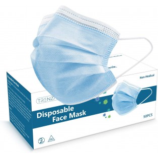 Layers Blue Protective  Face Mask For Daily Use,  Breathable Facemasks
 Dimension-40x60cm