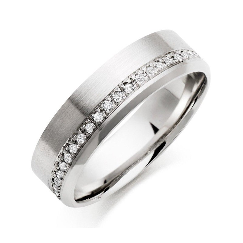 Asset Jewels Silver Real Diamond Ring