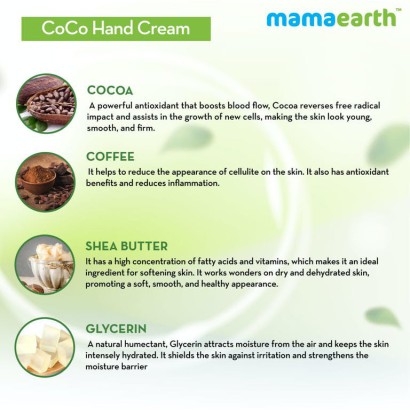 MamaEarth CoCo Hand Cream for Rich Moisturization  (50 ml)