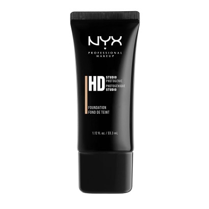 NYX Professional Makeup HD Foundation, Cappuccino, 1.12 Fluid Ounce