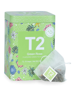 T2 Green Rose Iconic Tin