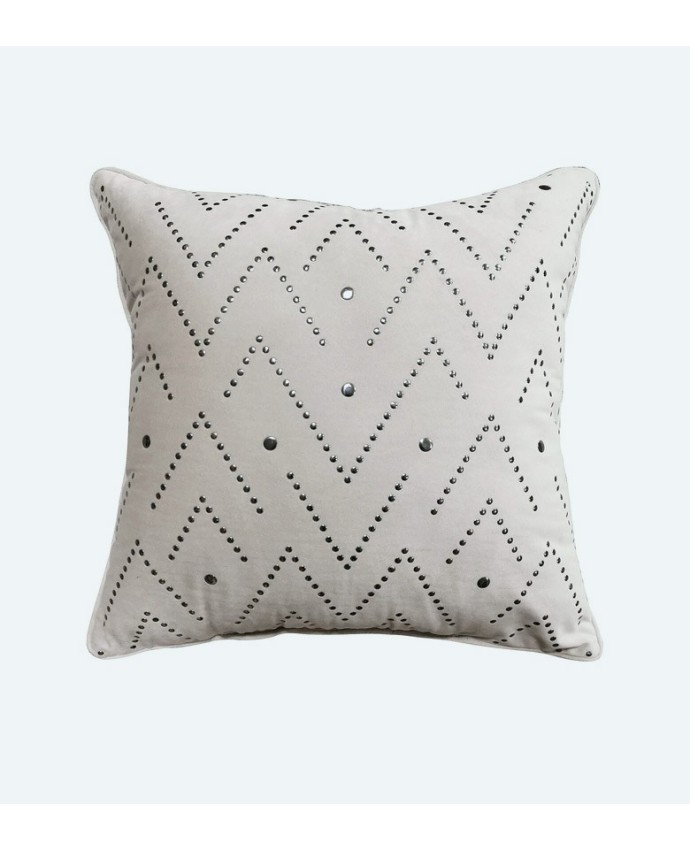 Black White Geometric Pattern Pillow