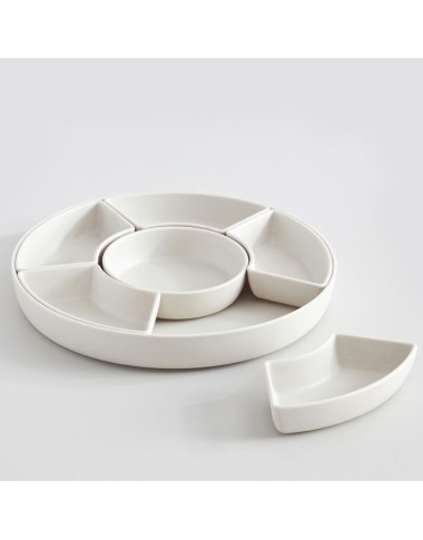 Main And Central Cobble Hill-53Mason Modern Melamine Multi-Sectioned Serving Platter