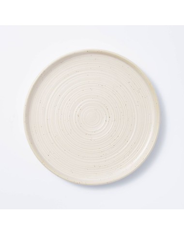 10.6" 4pk Stoneware Glazed Dinner Plates Cream
