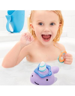 Skip Hop Baby Bath Toy, Zoo Ring Toss, Narwhal