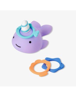 Skip Hop Baby Bath Toy, Zoo Ring Toss, Narwhal