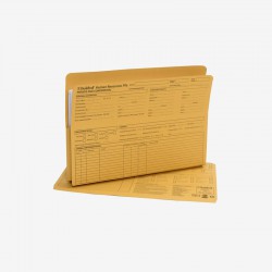 Guildhall Pre-Printed HR File Yellow (Pack of 50)